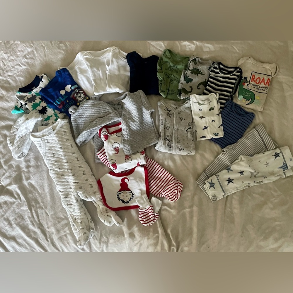 0-6M winter baby clothes lot